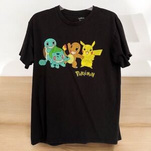 Pokemon T-Shirt Black Size Medium